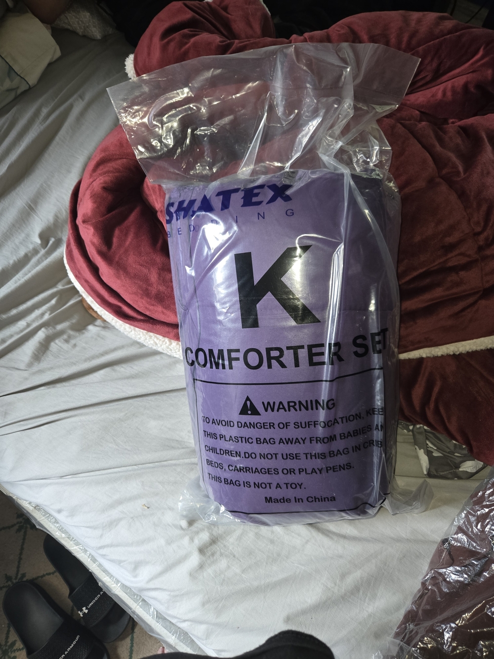 Purple King Comforter Set - Plush Purple Bedding